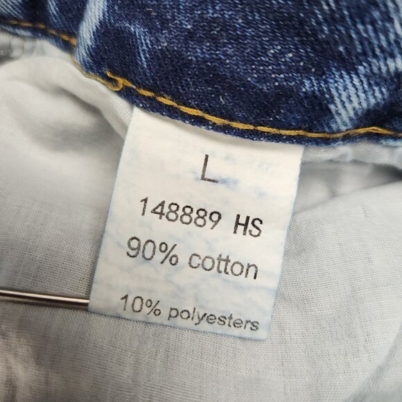 Womens Acid Wash Distress Wide Leg High Waist Jean *Size 8 Ripped Grunge Stretch - Picture 8 of 10